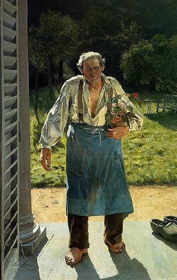 Emile Claus Old Gardener Germany oil painting art